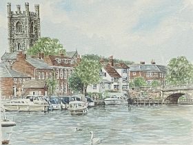 Framed and glazed limited edition prints of Henley on Thames and Marlow.