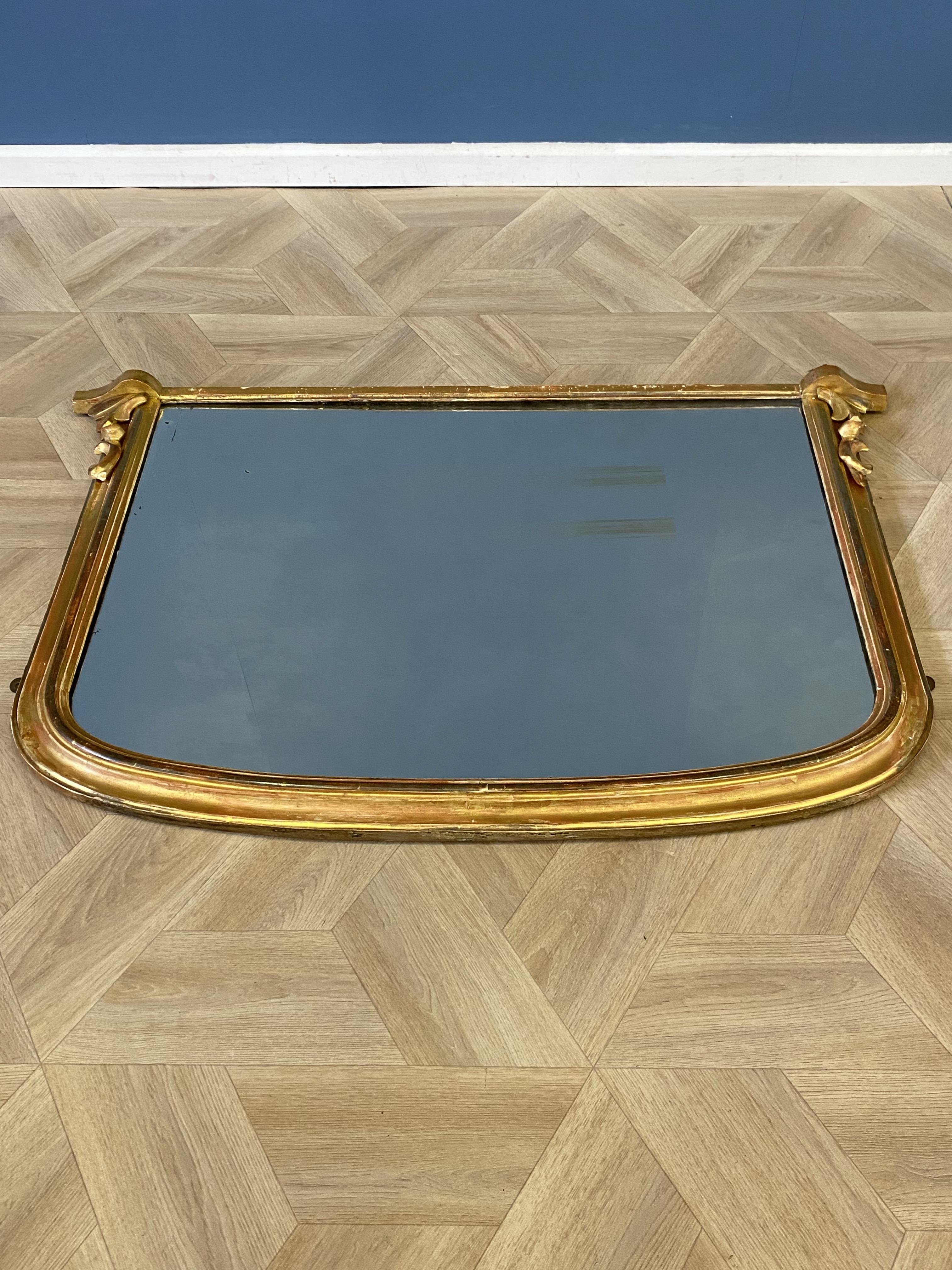 Victorian gilded overmantle mirror - Image 3 of 5