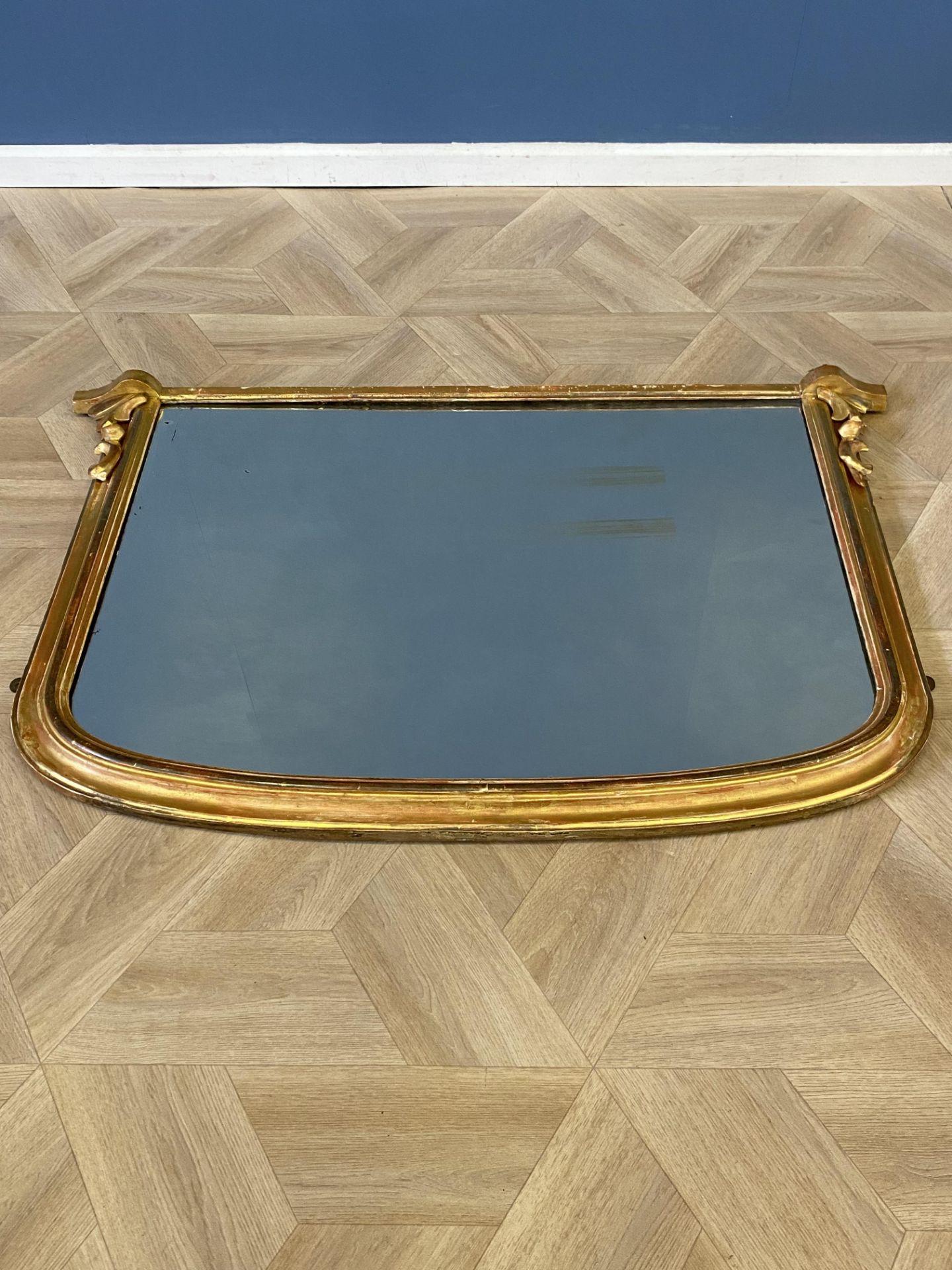 Victorian gilded overmantle mirror - Image 3 of 5