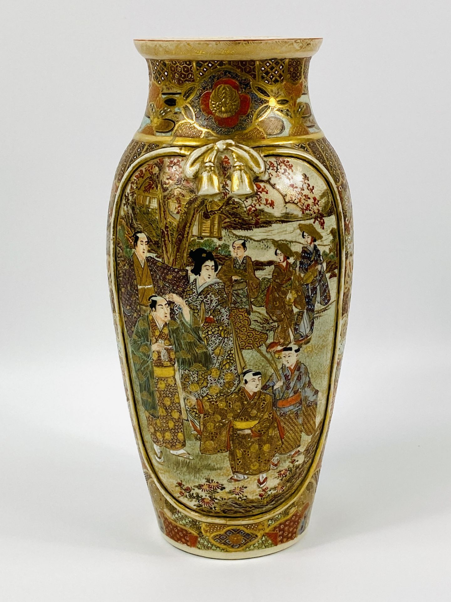 Early 20th century Satsuma vase - Image 2 of 4