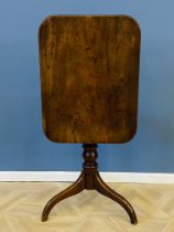 19th century mahogany tilt top occasional table