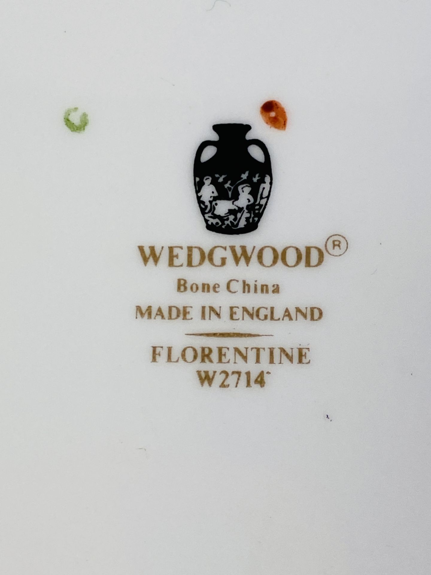 Wedgwood Turquoise Florentine part coffee set - Image 3 of 6