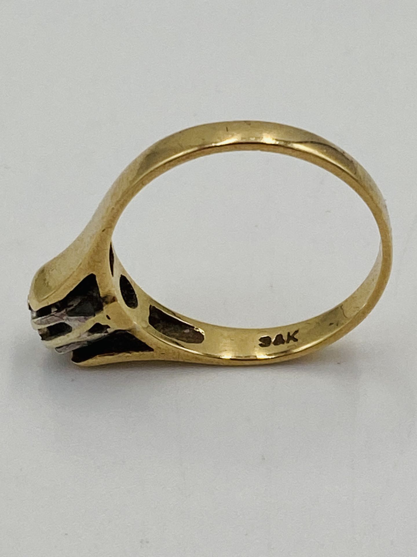 9ct gold solitaire ring - Image 6 of 6