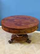 Victorian mahogany circular drum table