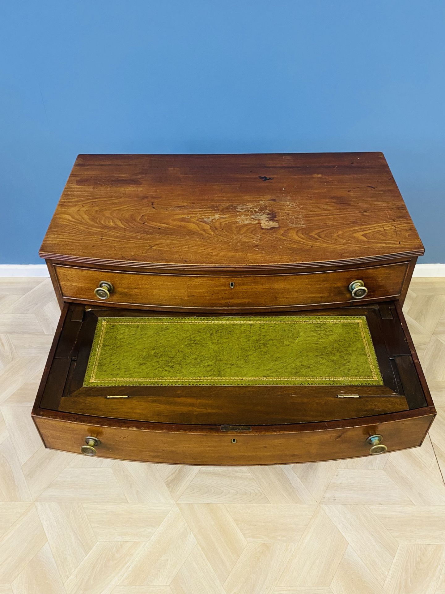 Regency mahogany chest of four drawers - Image 8 of 9