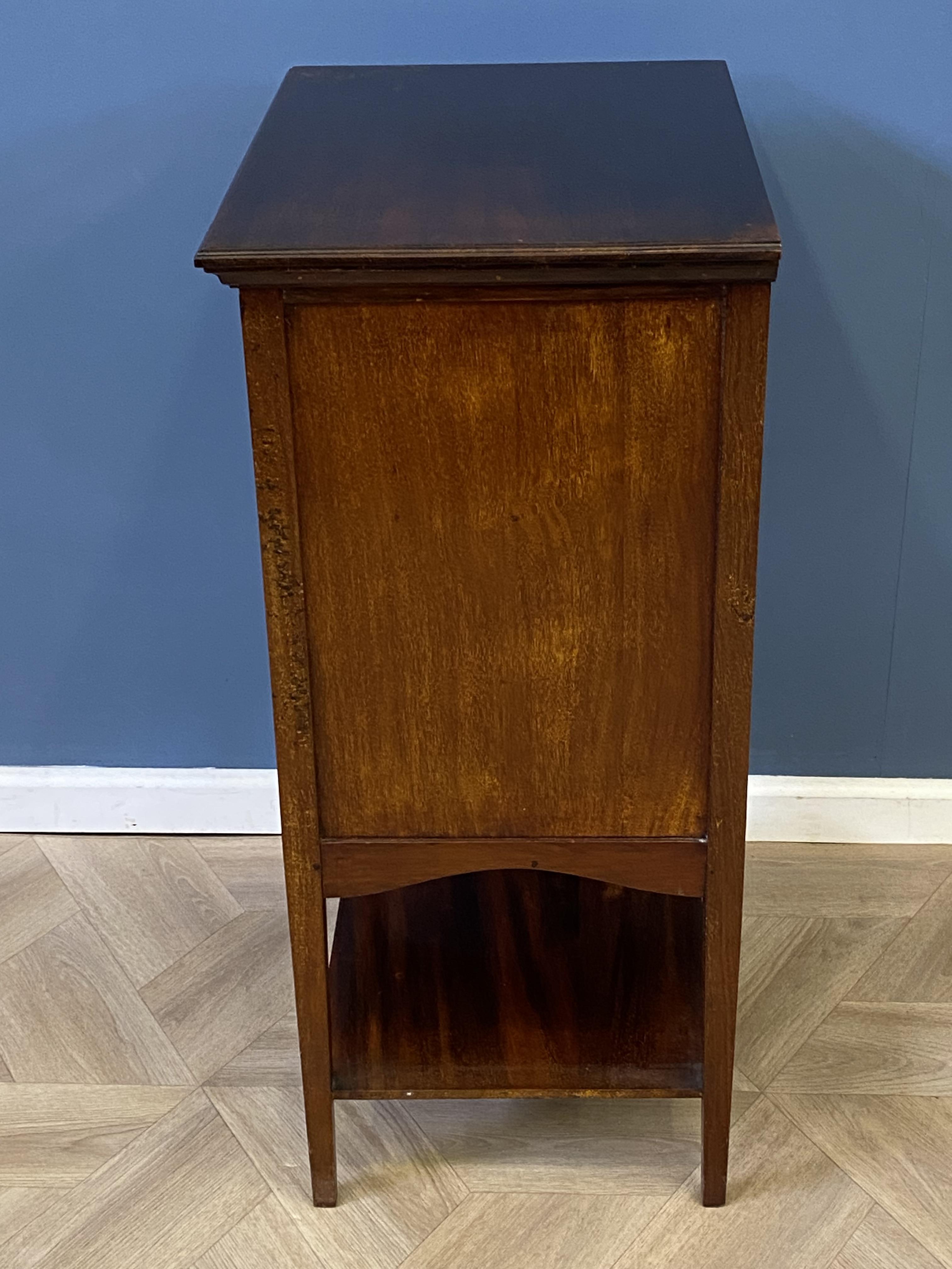 Edwardian mahogany music cabinet - Image 2 of 6