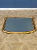 Victorian gilded overmantle mirror