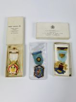 Three Masonic medals