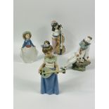 Four Nao figurines