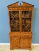 Burr elm bookcase