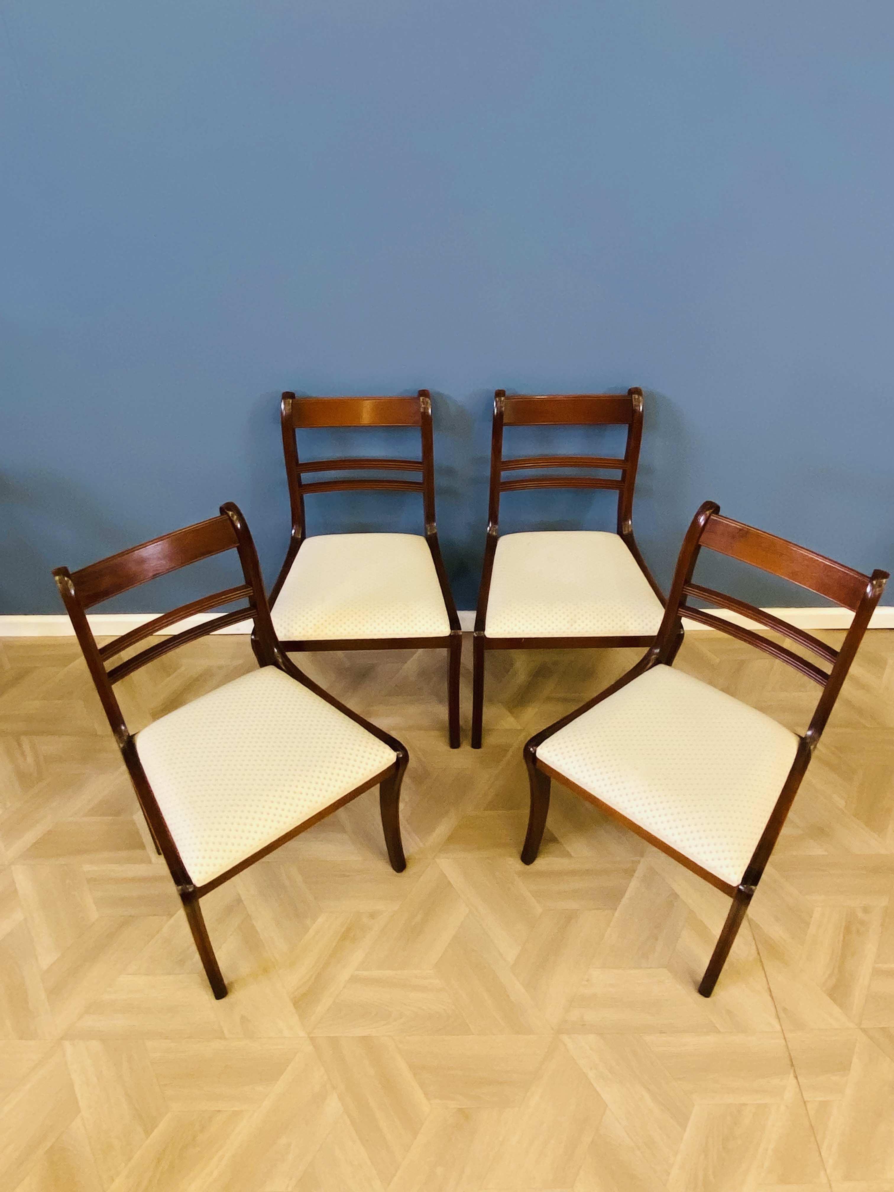 Set of six mahogany Regency style dining chairs - Image 7 of 7