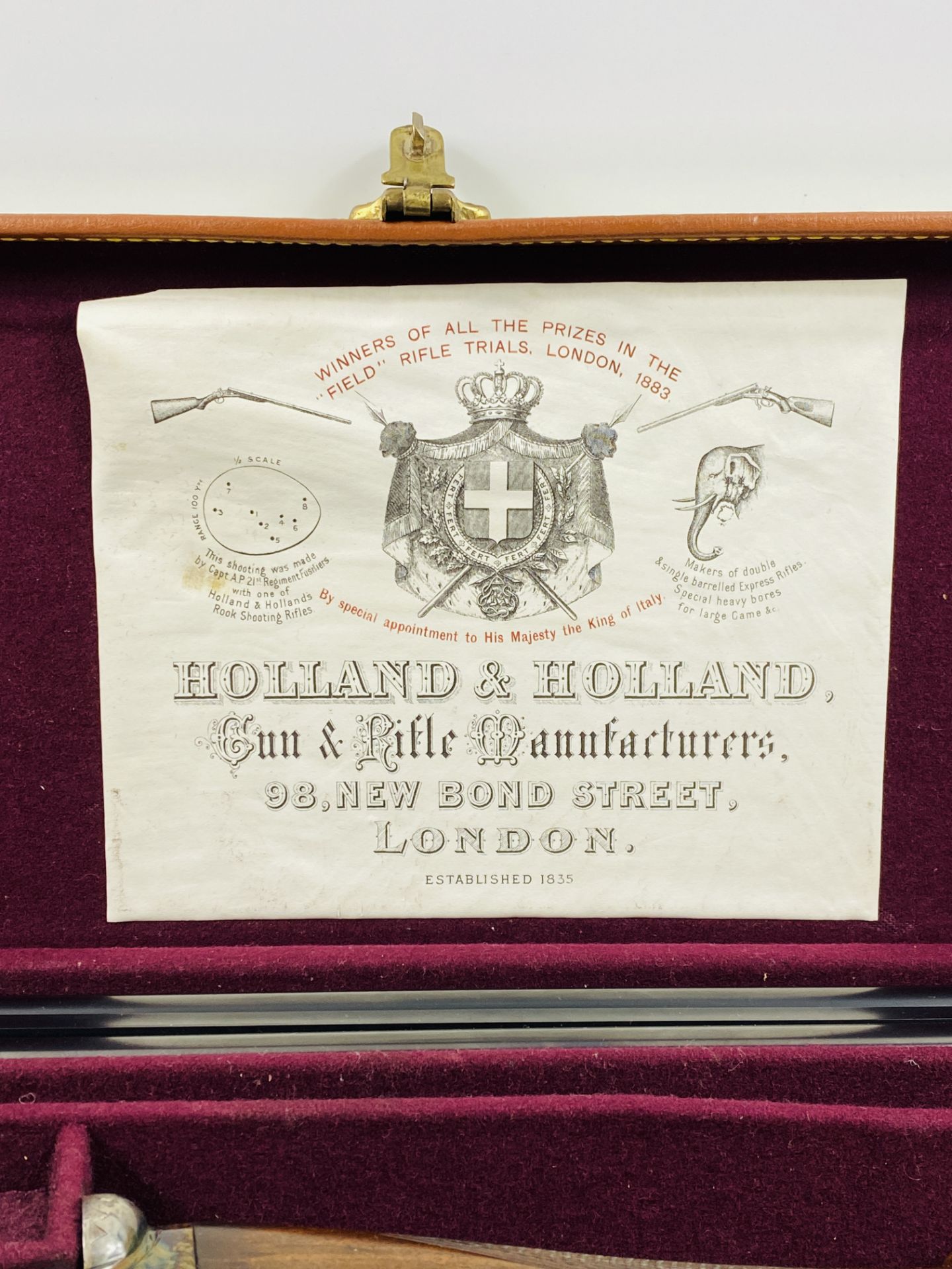 Holland & Holland 12 bore boxlock ejector shotgun in Holland & Holland case. - Bild 2 aus 24