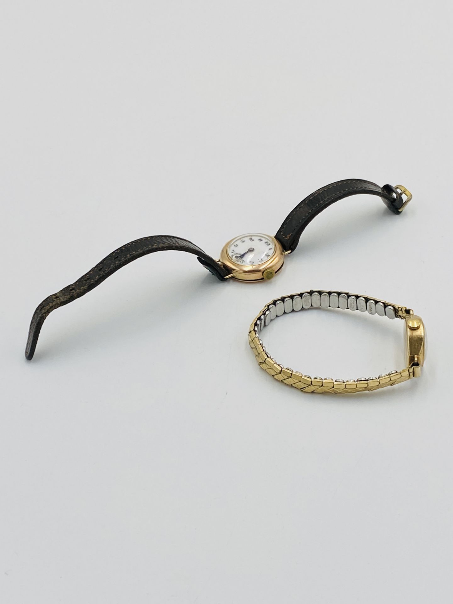Two ladies wristwatches in 9ct gold cases - Image 5 of 7