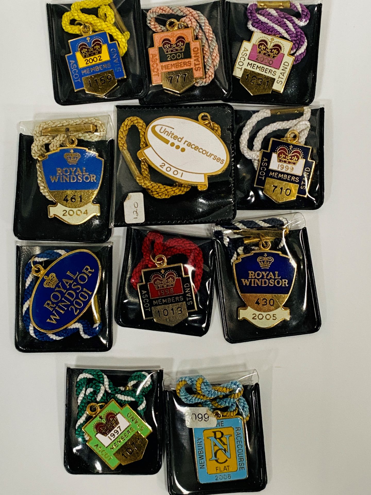 Quantity of eleven race course enamelled member badges. - Image 4 of 4