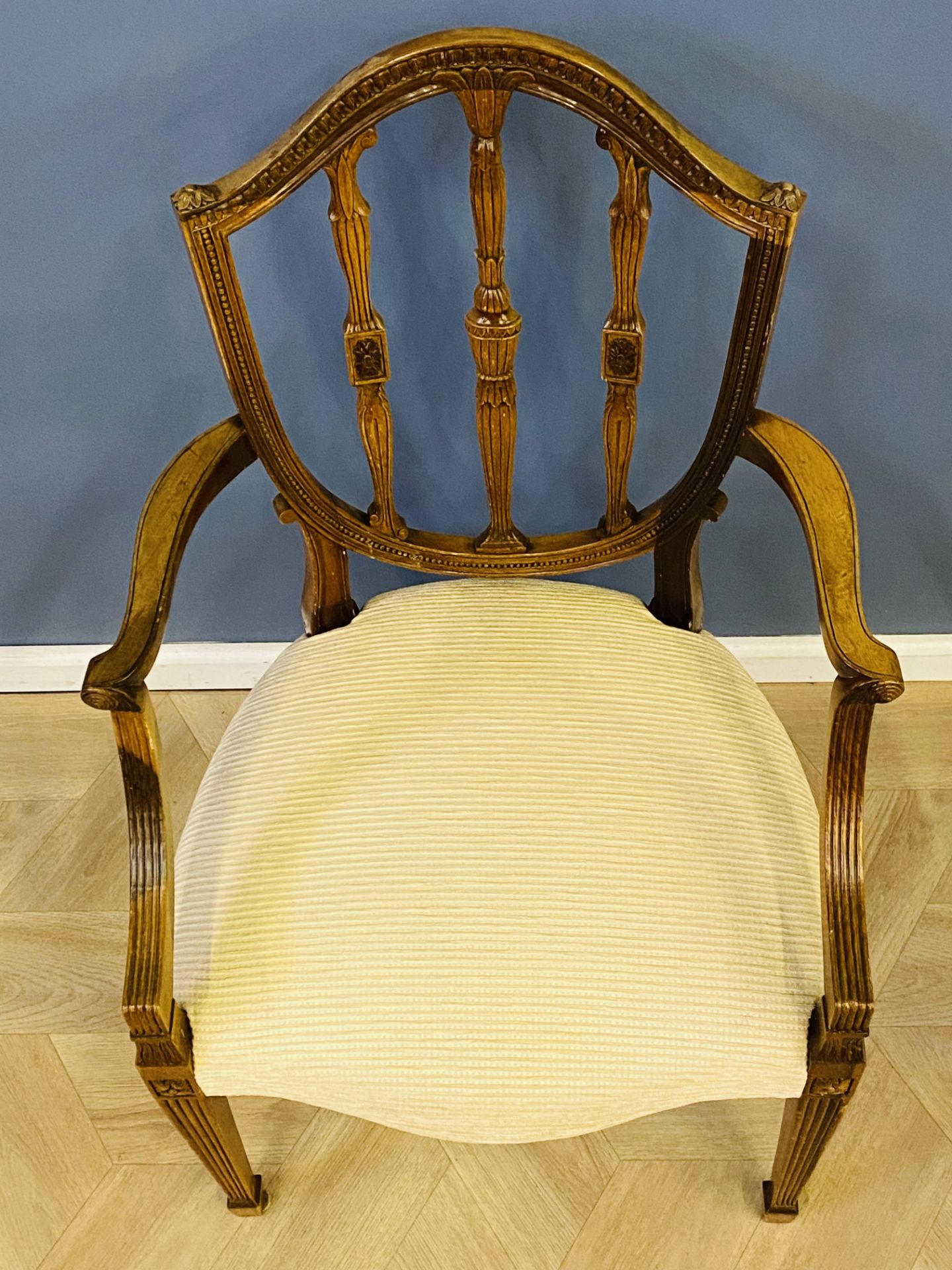 Edwardian mahogany elbow chair - Image 2 of 6