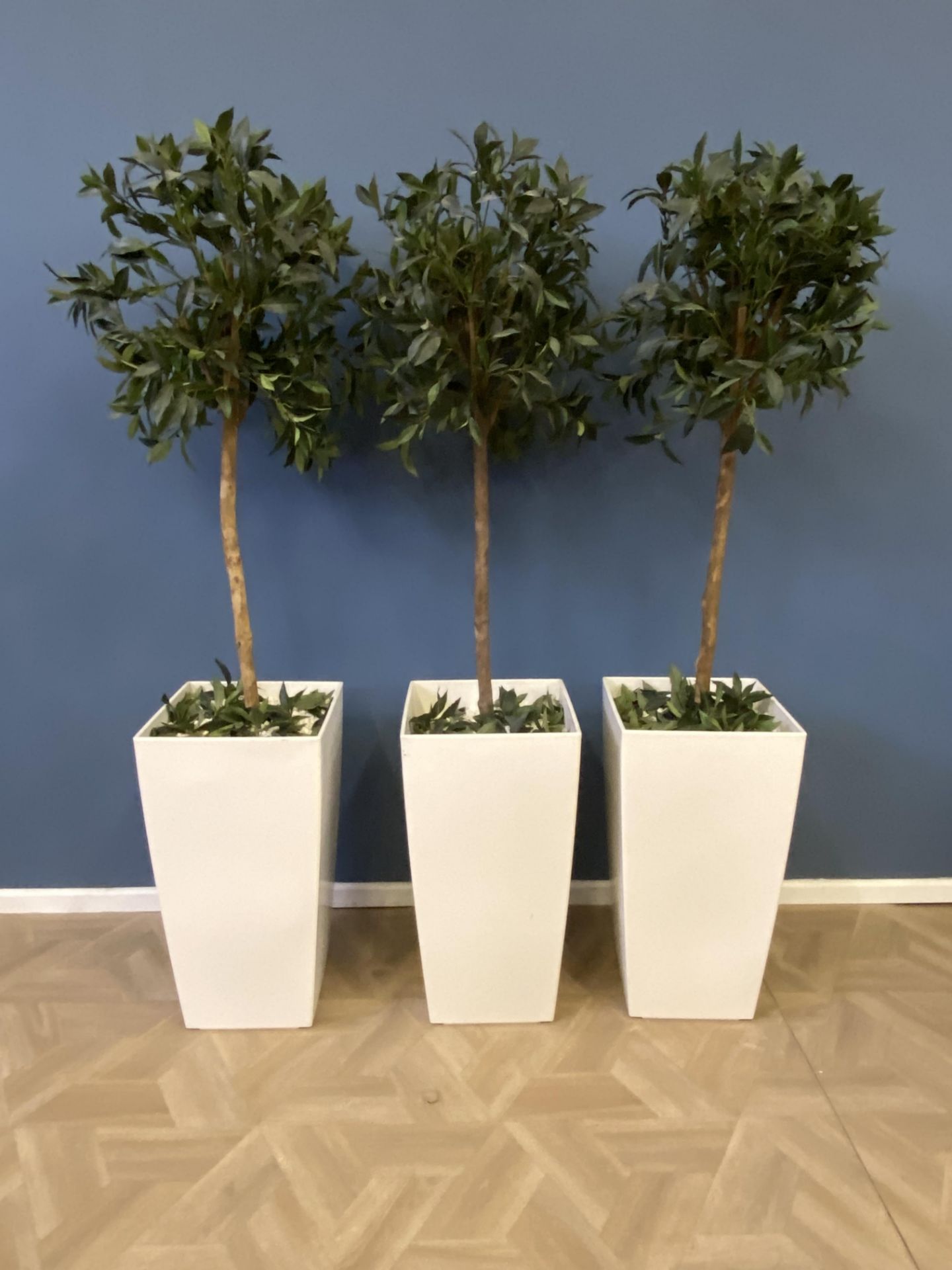 Three artificial trees in pots - Image 2 of 5