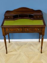 Inlaid mahogany ladies writing table