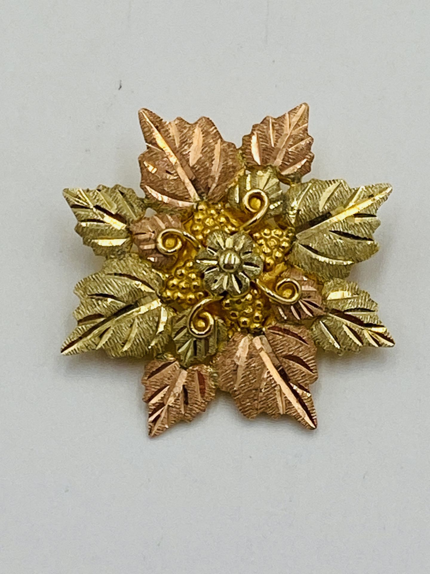 9ct gold brooch - Bild 3 aus 3