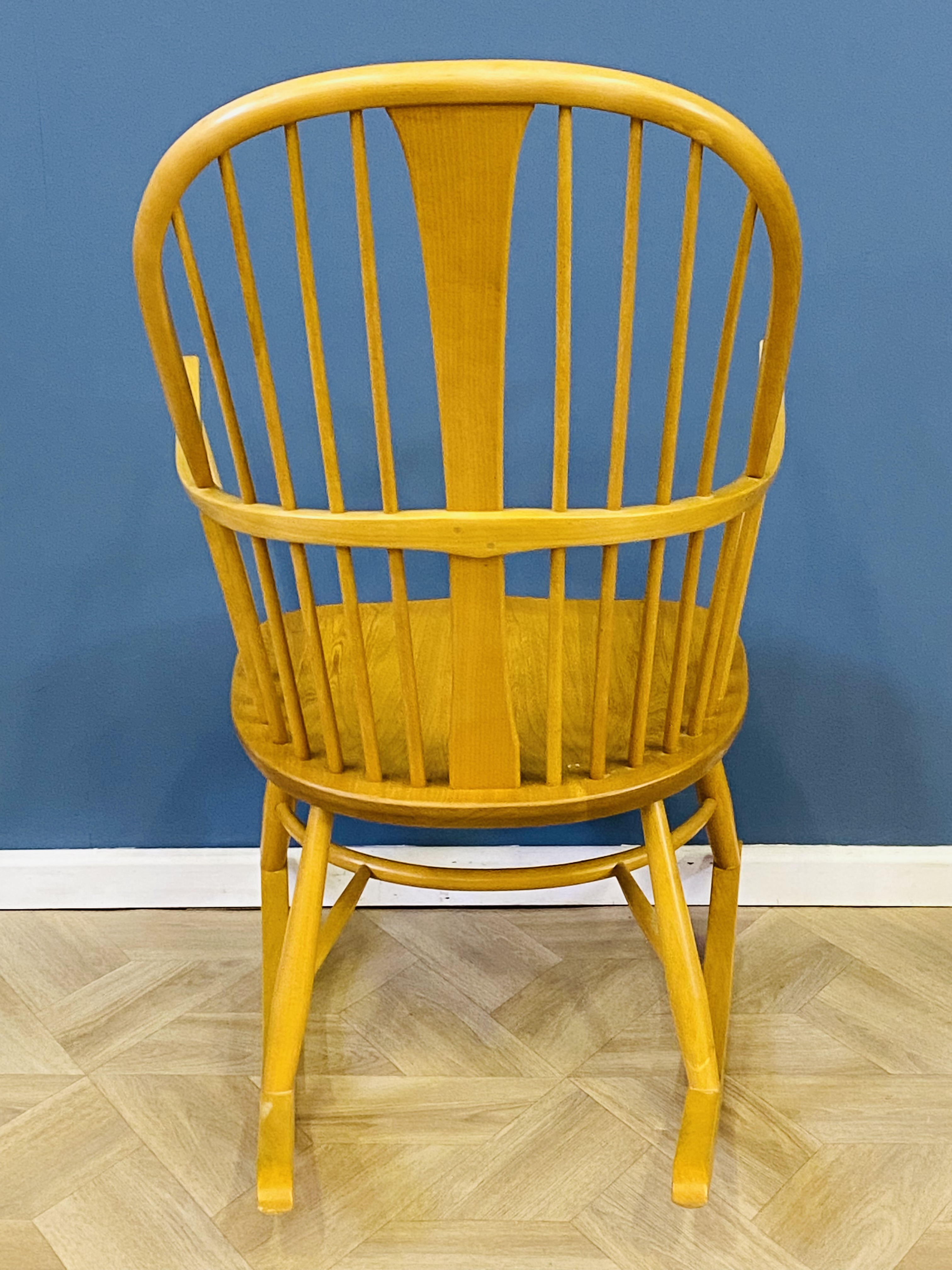 Ercol stick back rocking chair - Image 3 of 7