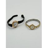 Two ladies wristwatches in 9ct gold cases