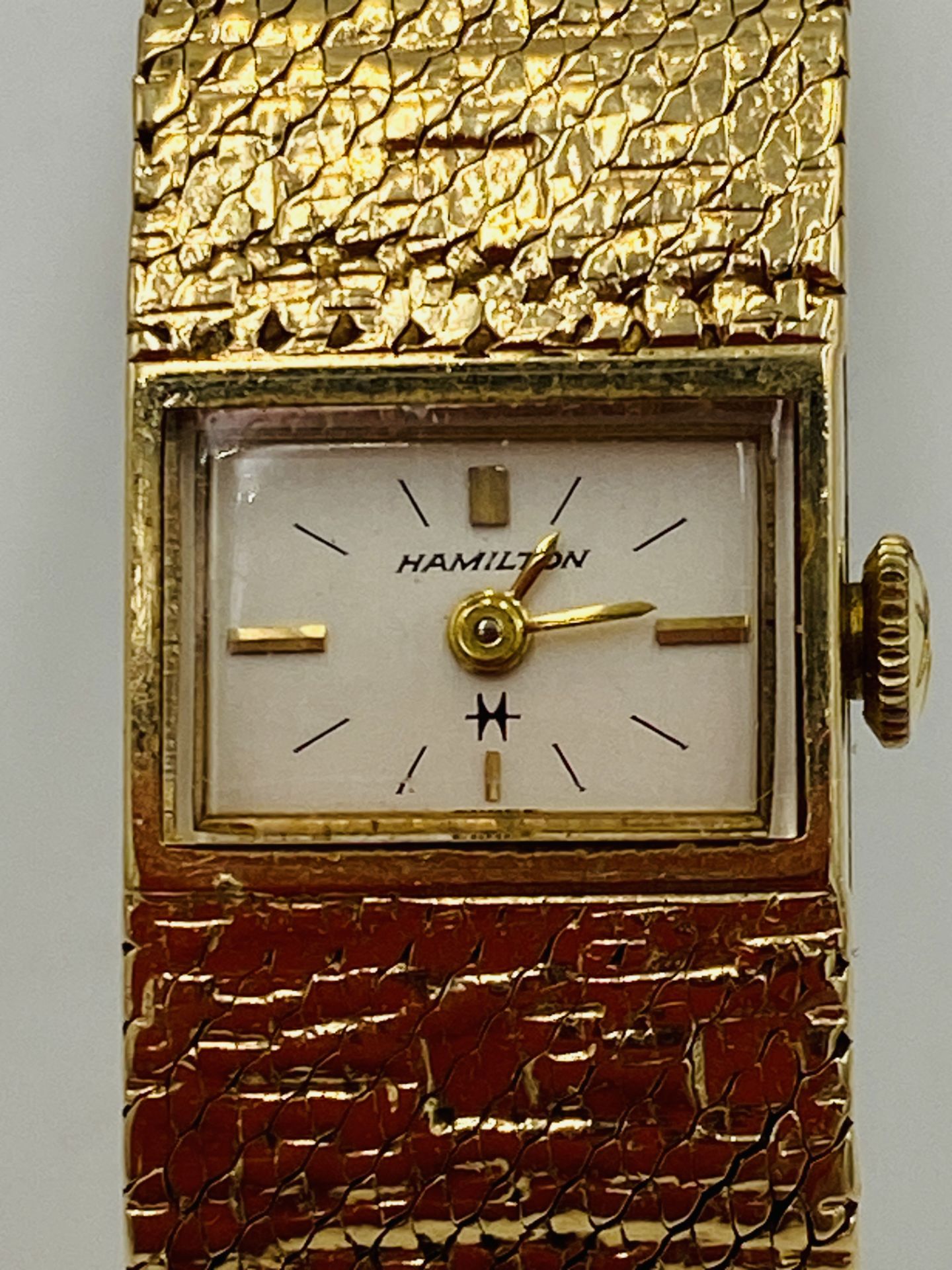 Hamilton wristwatch in 9ct gold case - Image 4 of 6