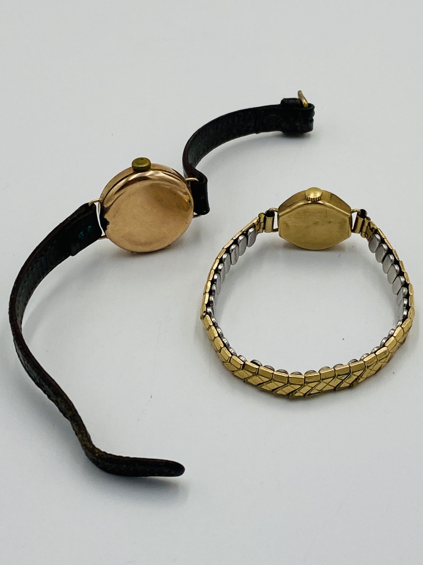 Two ladies wristwatches in 9ct gold cases - Image 4 of 7