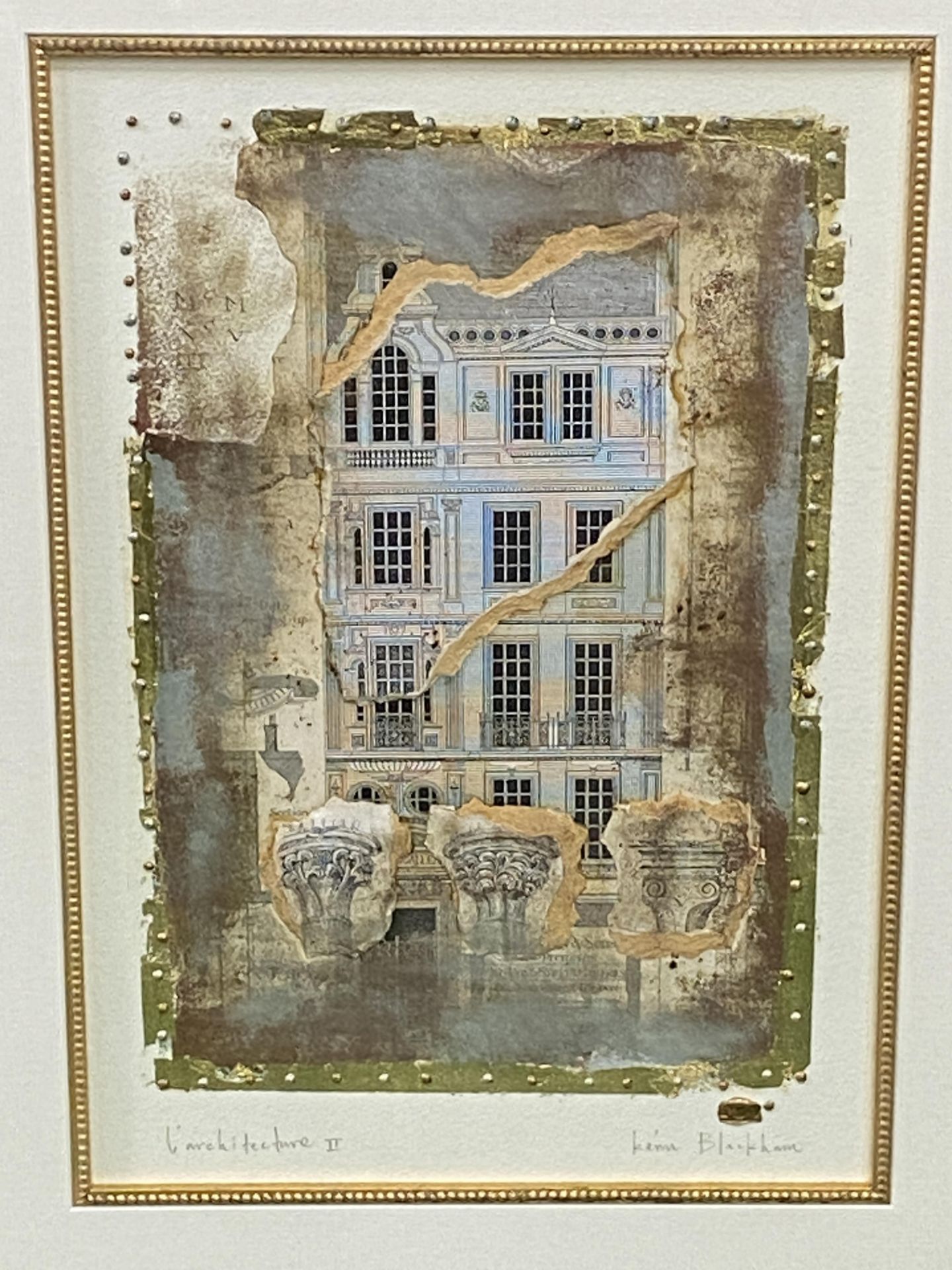 Two framed and glazed mixed media works by Kevin Blackham - Image 2 of 8
