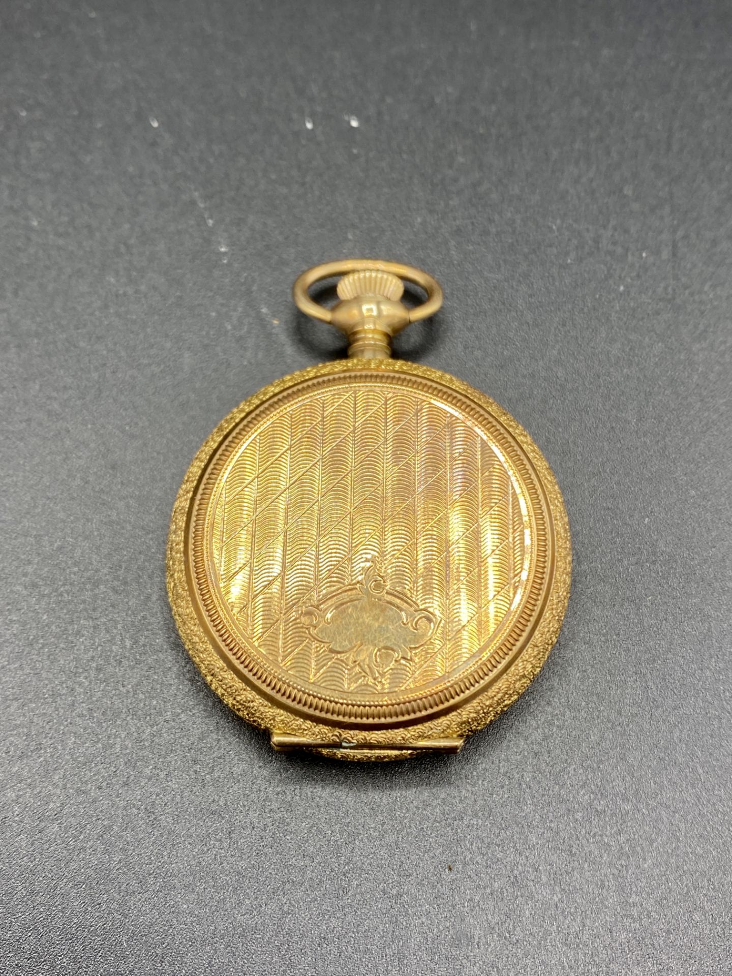 Elgin small gold plated case hunter pocket watch and two others - Image 7 of 8