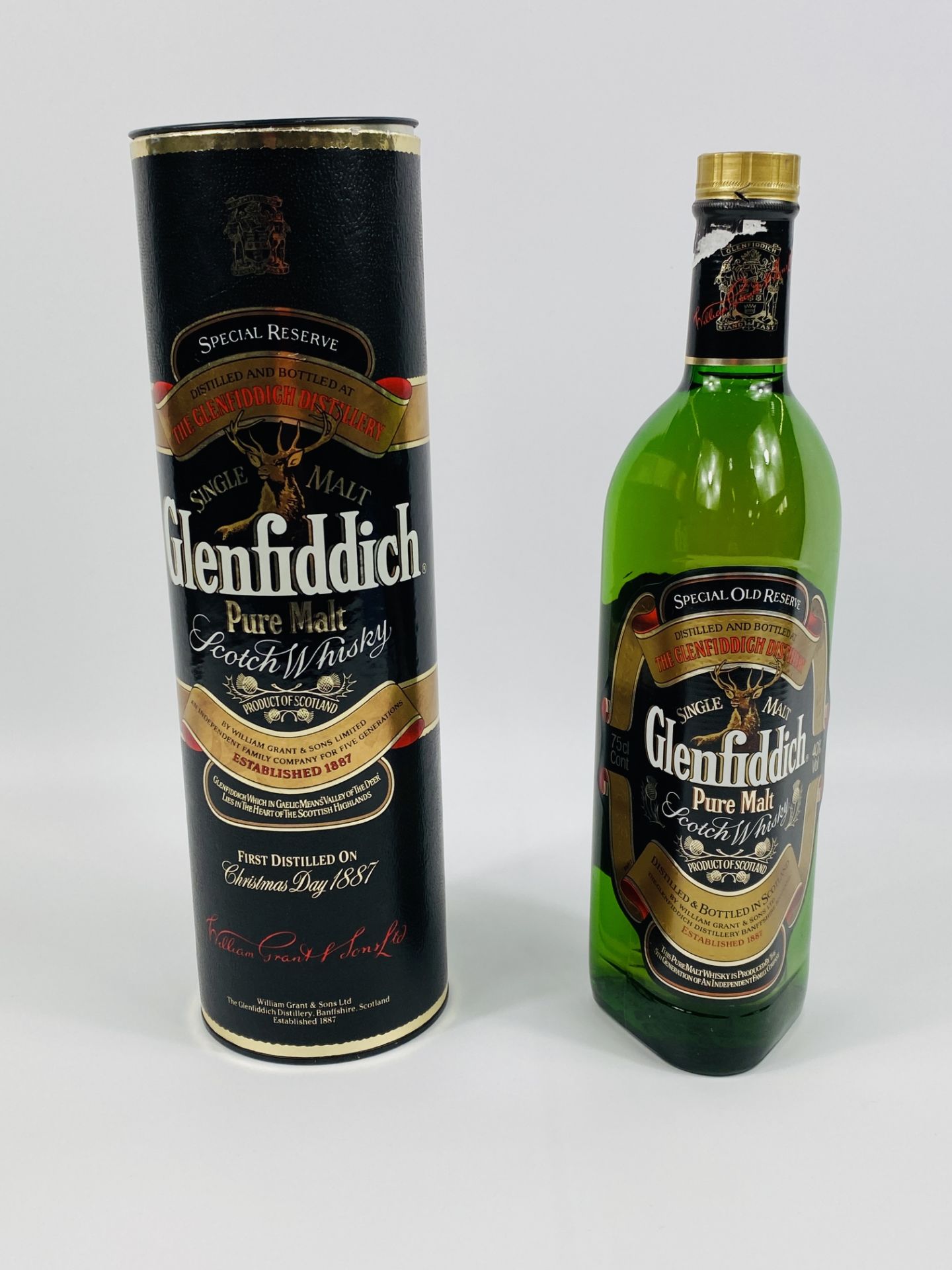 75cl bottle of Glenfiddich pure malt Scotch whisky; 150cl bottle of White Heather Scotch whisky - Image 2 of 5