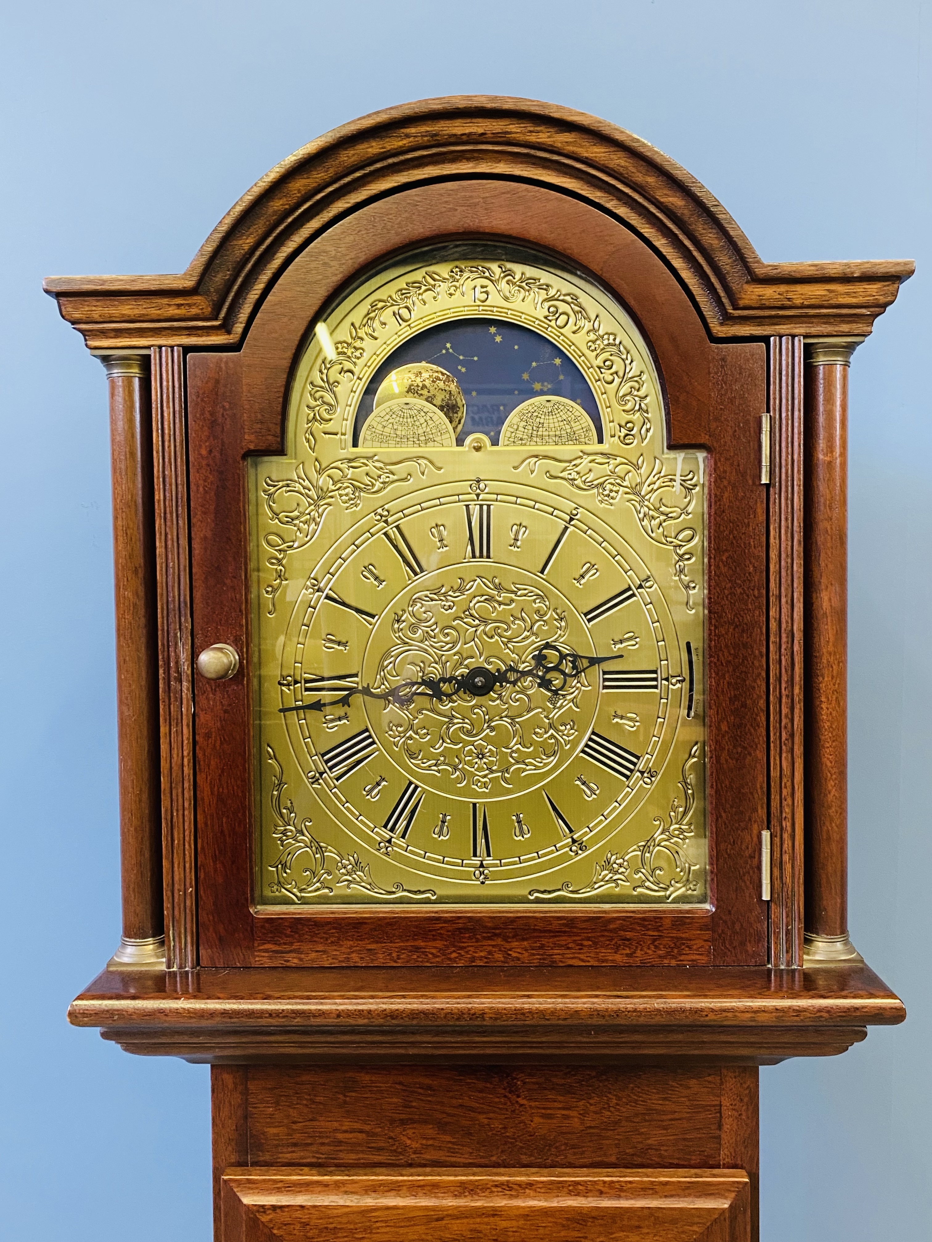Mahogany longcase clock - Image 2 of 6