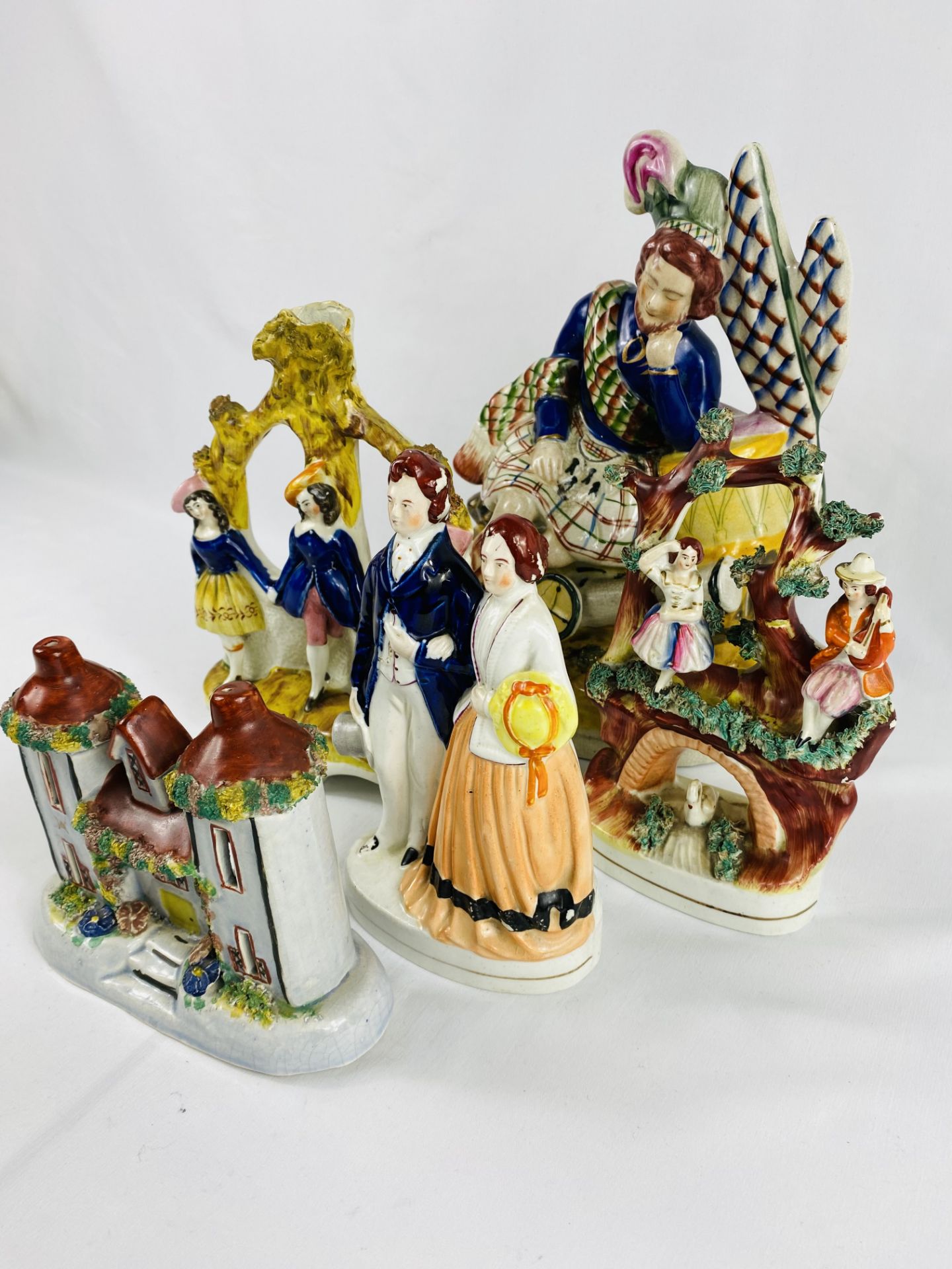 Five 19th century Staffordshire figures - Image 2 of 4