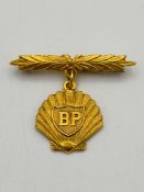 9ct gold BP brooch