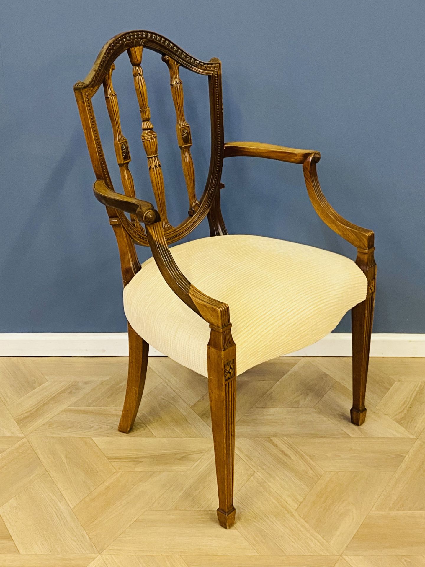 Edwardian mahogany elbow chair - Image 6 of 6