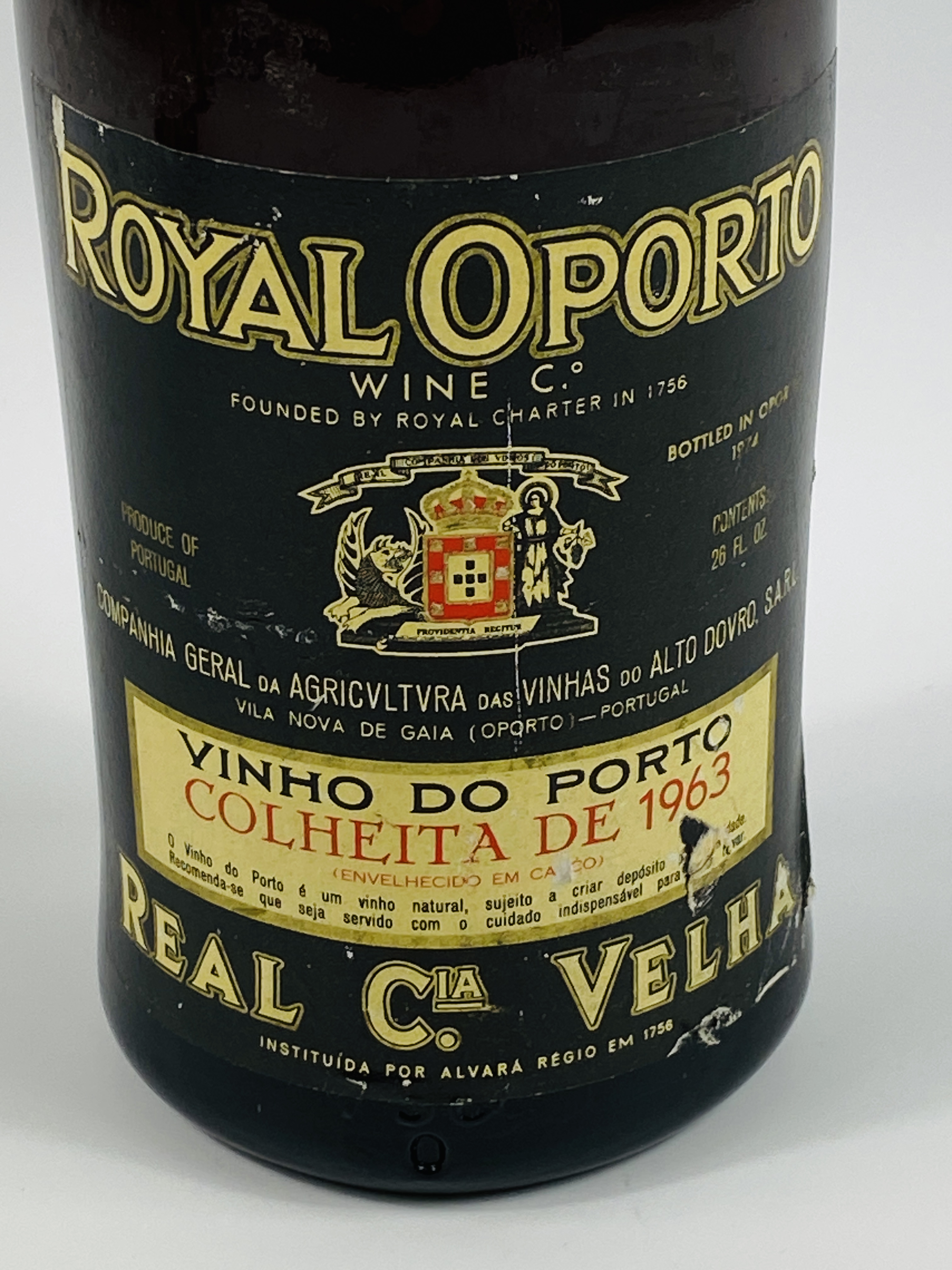 26fl oz bottle of Royal Oporto Vinho do Porto, 1963 - Image 2 of 3