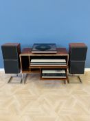 Bang & Olufsen Beomaster 1900-2; Beocord 2400, Beogram 2200 on stand; & Beovox S50's