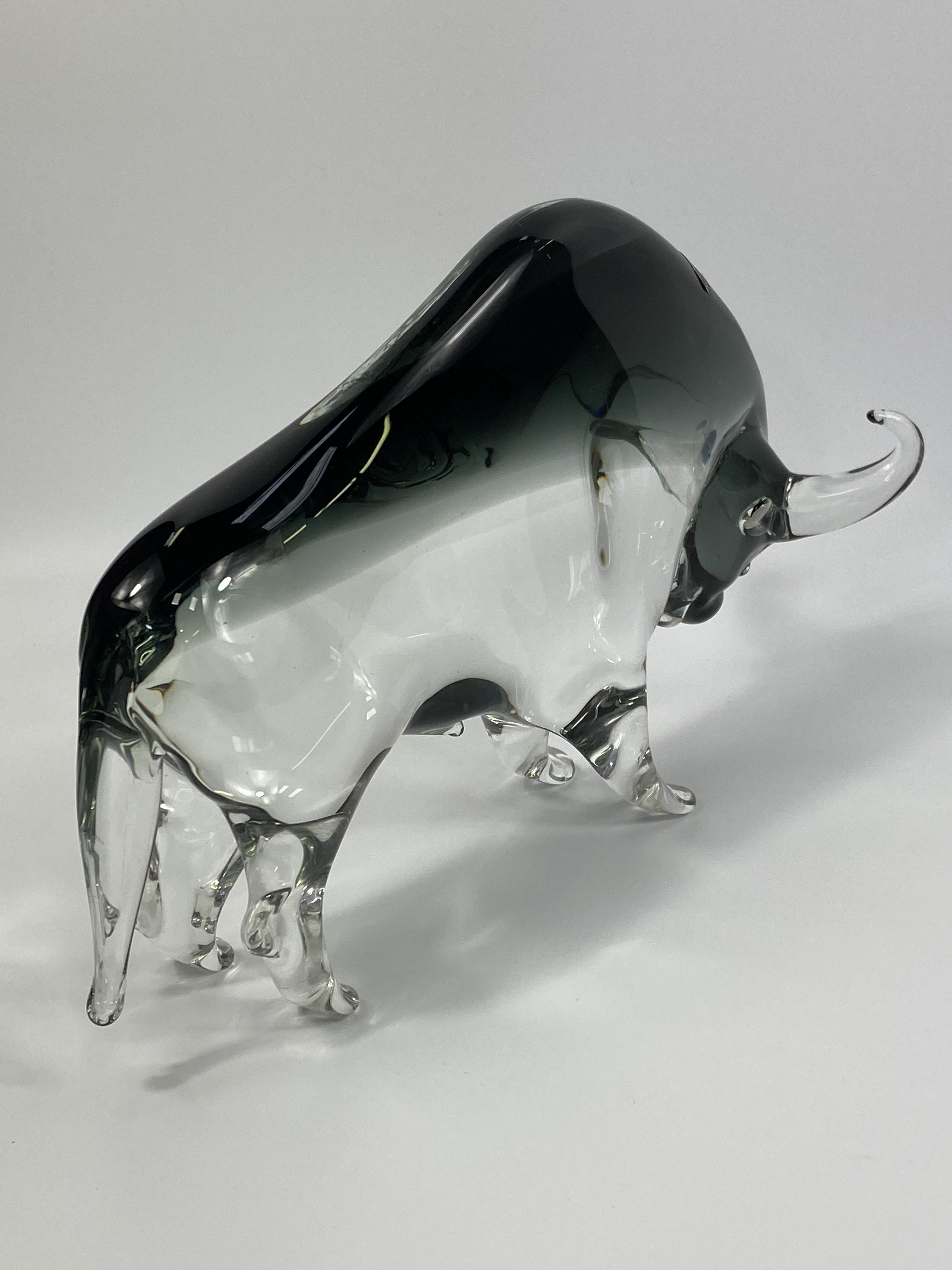 Murano glass bull - Image 4 of 6