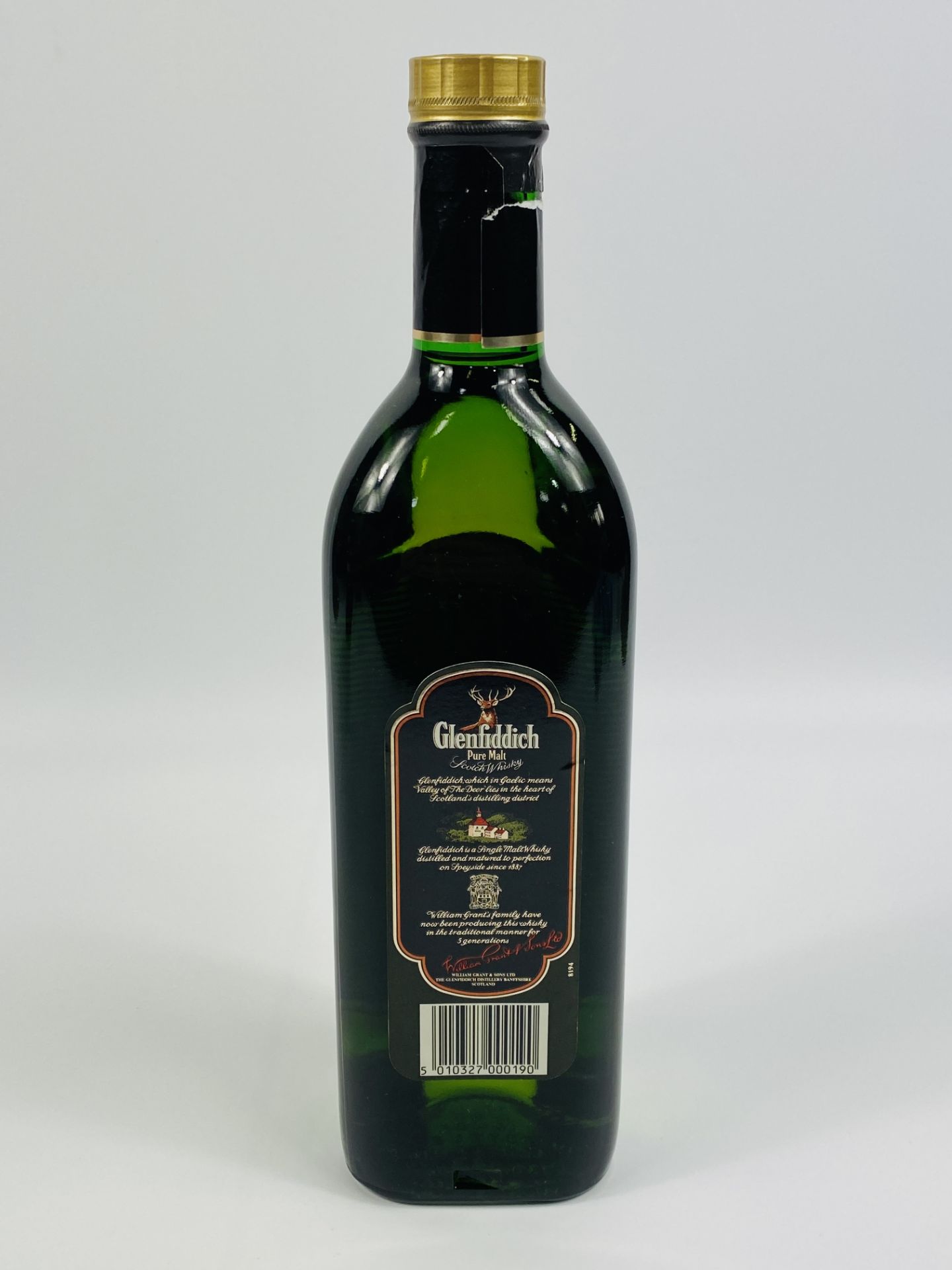 75cl bottle of Glenfiddich pure malt Scotch whisky; 150cl bottle of White Heather Scotch whisky - Image 3 of 5