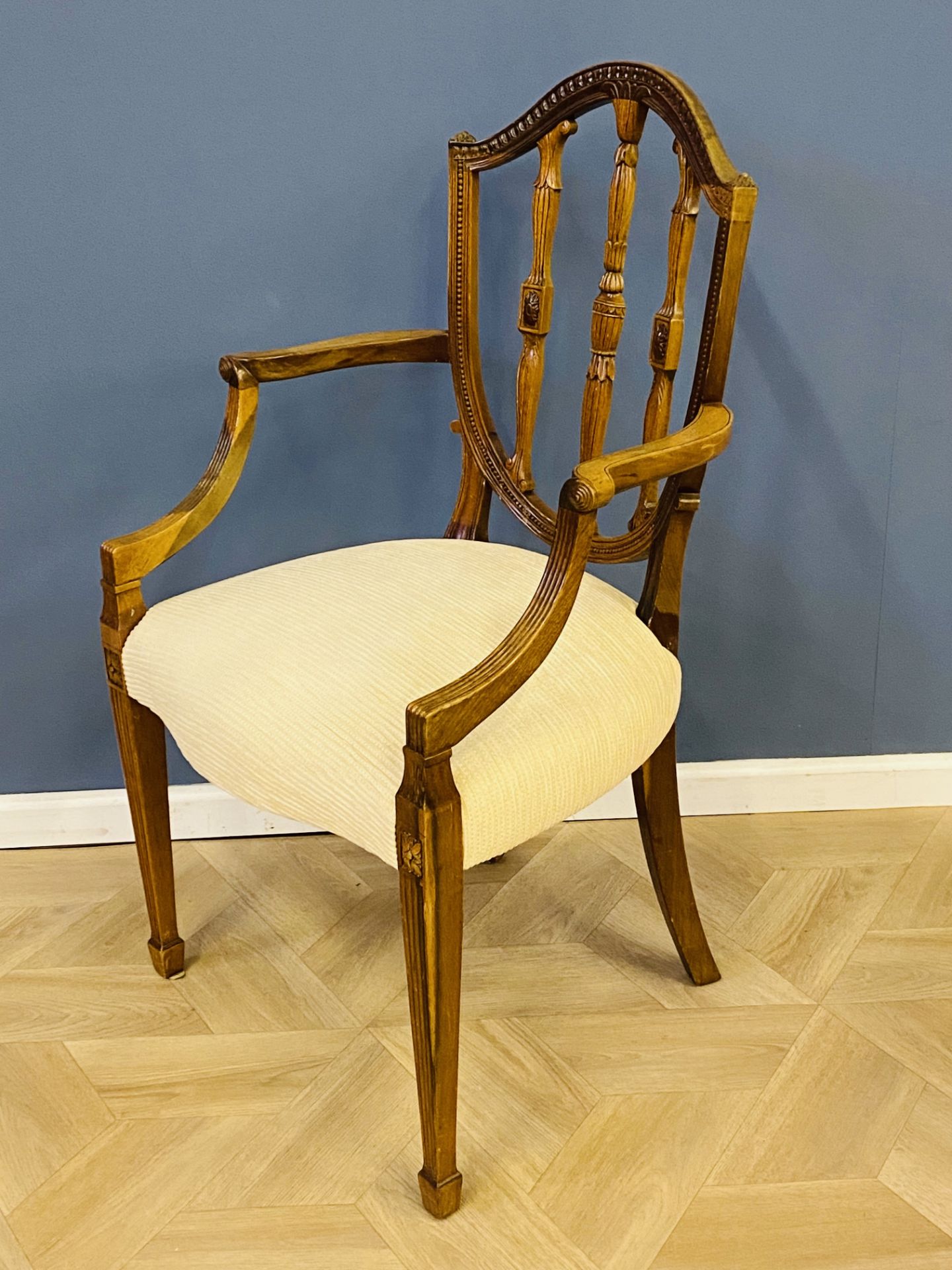Edwardian mahogany elbow chair - Image 5 of 6