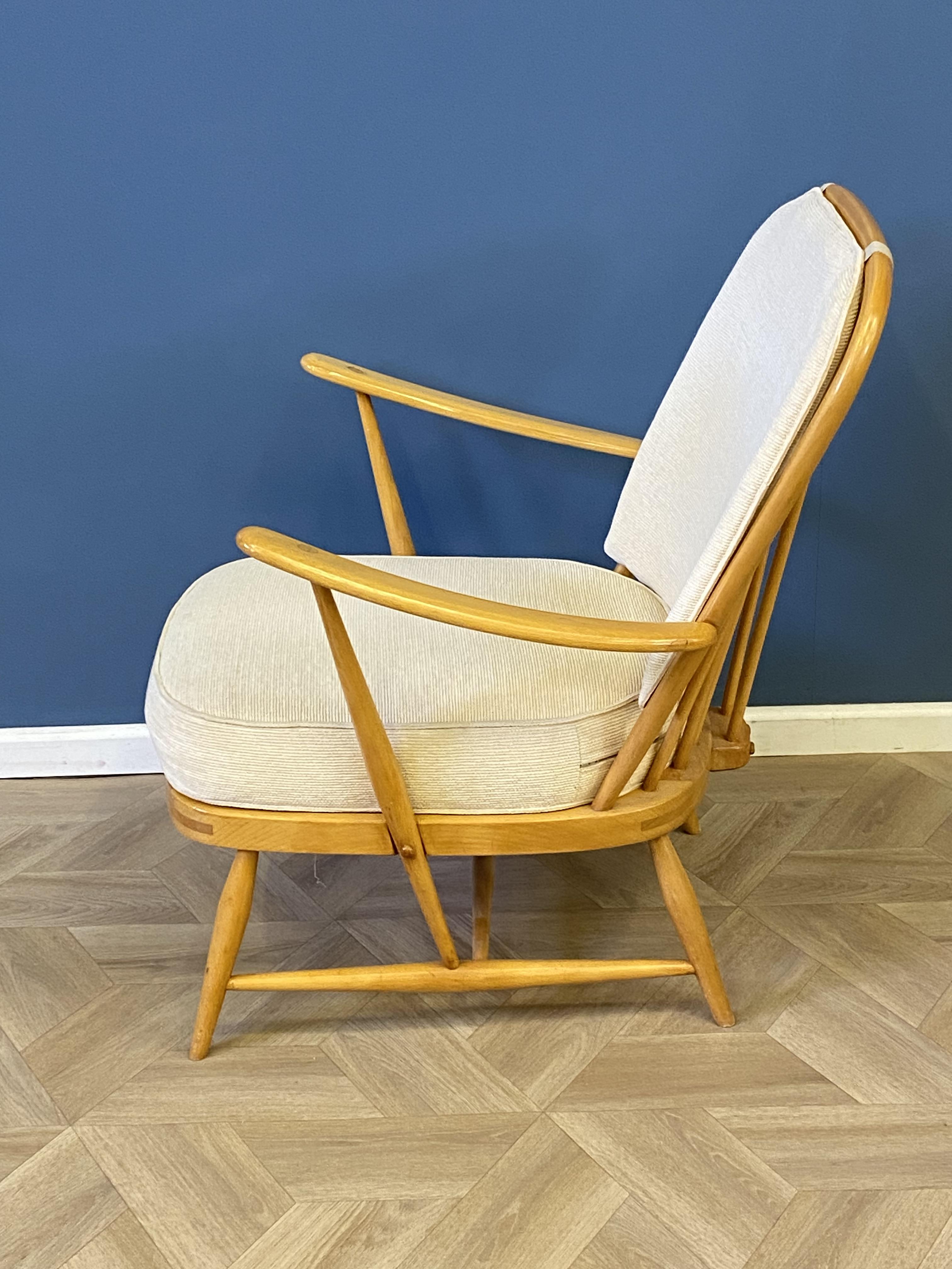 Ercol style open armchair - Image 2 of 7