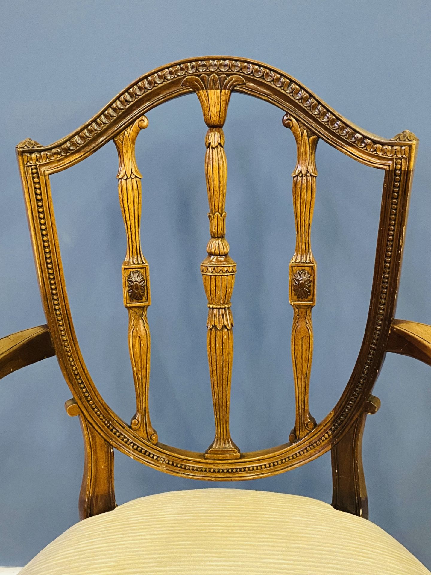 Edwardian mahogany elbow chair - Image 3 of 6