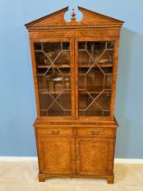 Burr elm bookcase