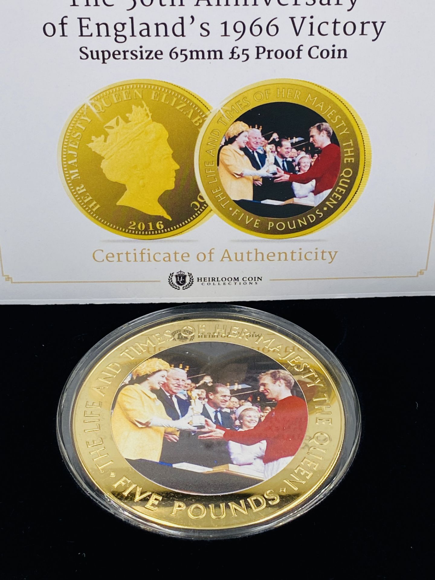 Three gold plated collectable coins - Bild 4 aus 4