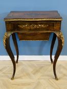 19th century rosewood with brass inlay ladies work table