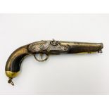 19th century flintlock pistol