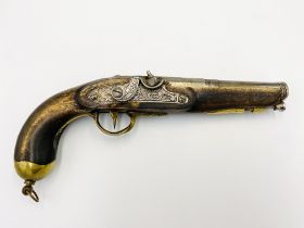 19th century flintlock pistol