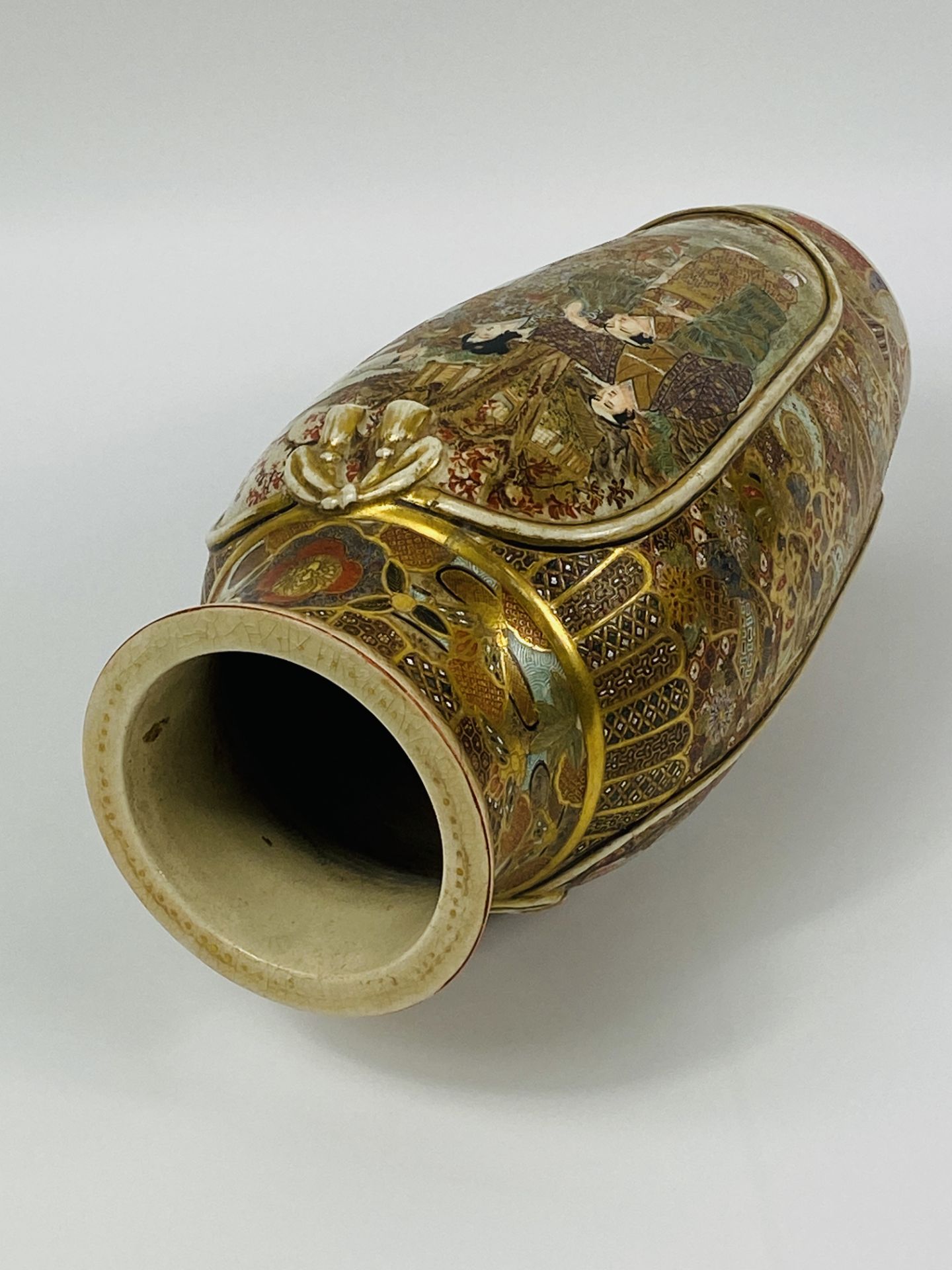 Early 20th century Satsuma vase - Image 4 of 4
