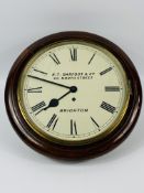 Mahogany wall clock