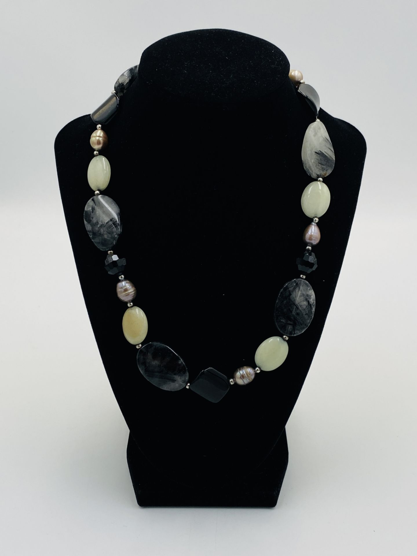 Ten semi precious stone necklaces - Image 10 of 11
