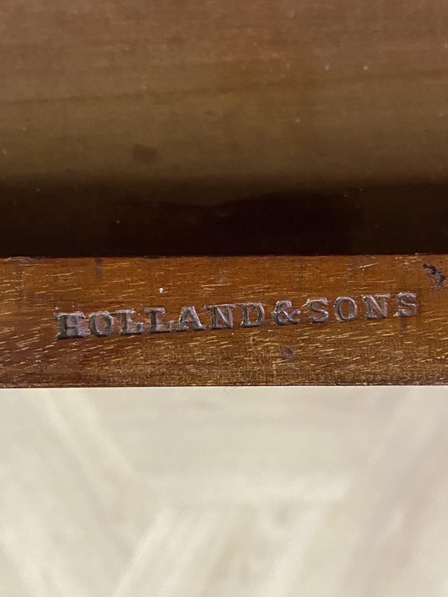 Holland & Sons Victorian mahogany kneehole desk - Image 3 of 9