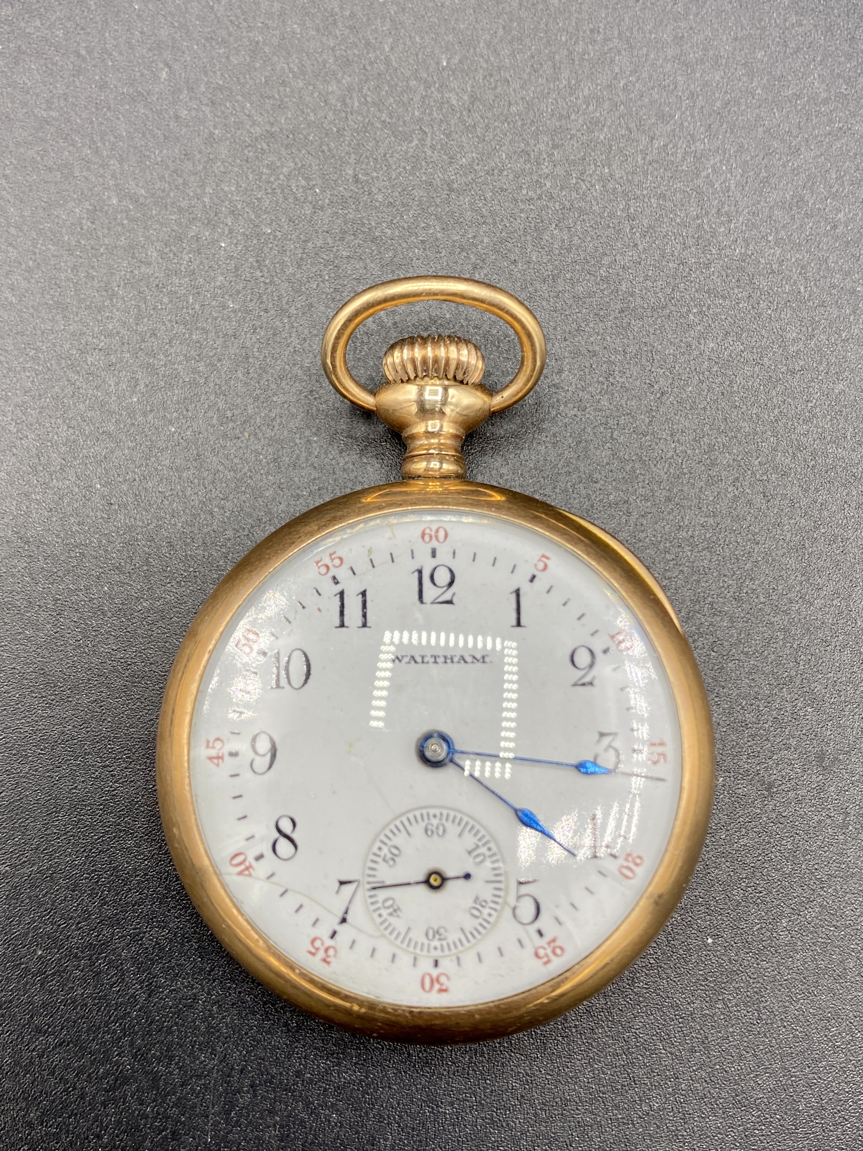 Elgin small gold plated case hunter pocket watch and two others - Image 2 of 8